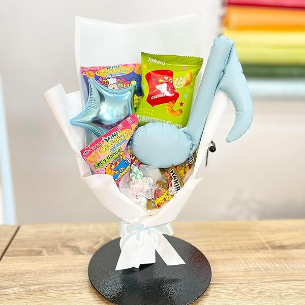 お菓子ブーケ　バルーンブーケ 花束 ギフト 誕生日 発表会 y**様 Amazon.co.jp: お菓子ブーケ バルーンブーケ 子供 バレンタイン